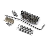 Bajo eléctrico de 6 cuerdas, puente fijo, doble canal, de metal, rígido, adecuado para tocar con trémolo de doble bloqueo