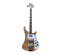 Bajo eléctrico de cuerpo sólido, madera exótica con construcción mástil, tamaño completo 4 cuerdas for rock clásico (Bajo Eléctrico)