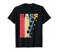 Bajo Eléctrico Guitarra de Jazz Rock and Roll Camisa Retro Camiseta