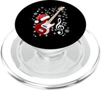 Bajo Festivo, Papá Noel Hat, Notas Musicales navideñas PopSockets PopGrip para MagSafe