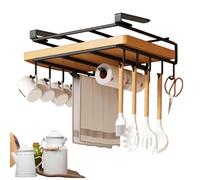 Bajo La Percha De Utensilios Del Estante, Multifuncional Debajo Del Soporte De La Tabla De Corte Del Gabinete Acero Inoxidable, Ganchos De Utensilios En Espesor, Gancho De Cocina Sin Golpes Para Salas