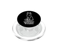 Bajo Mantenimiento, Altos estándares, Divertido Amante de los Gatos PopSockets PopGrip para MagSafe