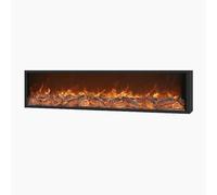 Bajo Nivel de Ruido Chimeneas eléctricas insertables, empotradas y empotradas en la Pared, Chimenea con decoración de Llamas realistas y Control Remoto para el Dormitorio(XL)