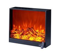 Bajo Nivel de Ruido Insertos for chimeneas eléctricas, Calentador de Chimenea eléctrico Empotrado/Empotrado en la Pared, Efecto de Llama Ajustable, botón/Control Remoto para el Dormitorio(S)
