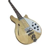 Bajo personalizado 4 cuerdas Diapasón de palisandro Mástil arce Golpeador Acabado brillante natural