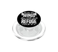 Bajo Sus Alas Encontrarás Refugio Salmo 91:4 PopSockets PopGrip para MagSafe