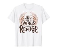 Bajo Sus alas Encuentro Refugio - Vintage Christian Faith Camiseta