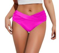 Bajo Traje De Baño De Mujer Medias Bikini Para Traje De Baño Fruncido Frontal