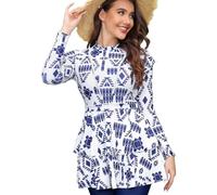 BaJooruly Muslim Swimsuits for Women Full Coverage Islamic Modest Swimsuit Long Sleeve Burkini(XXL,J3)