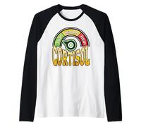 Bajos Altos Niveles De Cortisol Meme Divertido Pico Camiseta Manga Raglan