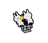 Baka Fool - Broche de conejo casual para solapa, accesorio para trajes casuales y regalos, aleación resistente, divertido broche de conejos de animales