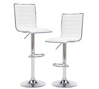 BAKAJI 2832795 - Taburetes, Acero y Piel sintética, Talla única