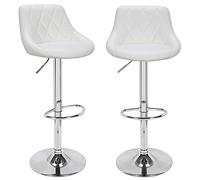 BAKAJI 2832799 - Taburetes, Acero y Piel sintética, Talla única