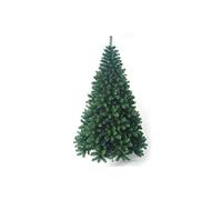 BAKAJI Árbol de Navidad súper frondoso (TF) Verde ecológico PVC, Base en Cruz de Hierro, Ramas con injerto de Gancho, Agujas anticaída, Muy frondoso, 240 cm (1516 Ramas)