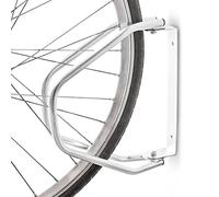 BAKAJI Bastidor para Bicicletas de Suelo o Pared, Soporte de Aparcamiento Exterior para Bicicletas, de Acero, Porta Bicicletas con Material de Montaje Incluido 1 Plaza