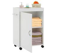 BAKAJI - Carrito de baño de Madera MDF
