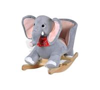Bakaji Elefante Mecedora de Peluche Juguete para niños con Efectos sonoros, Asas y cinturón de Seguridad (Elefante)