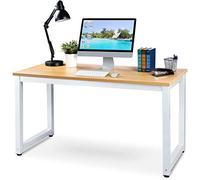 BAKAJI Escritorio de Trabajo para Ordenador con Superficie de Madera MDF con Estructura de Metal, decoración para casa, Oficina, Dormitorio, diseño Moderno, tamaño 120 x 60 x 70 cm, Talla única