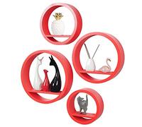 BAKAJI - Estante de Pared Moderno, Madera