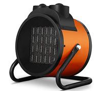 Bakaji Estufa eléctrica con elementos calefactores de cerámica, calefactor industrial, potencia 3000 W, termostato ajustable, función ventilador frío, inclinación ajustable (3000 W)