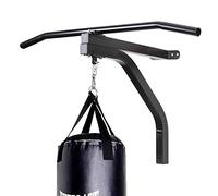 BAKAJI Hmst-2 Brazo Soporte para Saco Pared para Entrenamiento de Boxeo con Barra de elevación, Unisex Adulto, Negro, Talla única