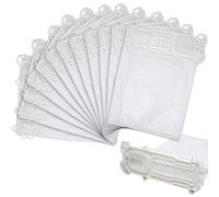 BAKAJI Kit de 12 bolsas de recambio para aspiradora Folletto compatibles, bolsas para escoba eléctrica, bolsas intercambiables de alta calidad (VK135 - VK136, blanco)