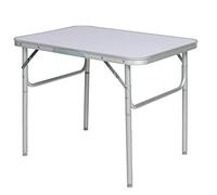 BAKAJI Mesa Camping Picnic de Aluminio Plegable en maletín para Playa o jardín (90 x 60 x 70 cm)