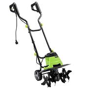 Bakaji Motoazada para huerto eléctrico Potencia 750W Zappadora de Motor eléctrico 4 Cuchillas de 20cm Ancho de Trabajo 32 cm Velocidad 380 RPM con Mango ergonómico para Cultivos de jardín