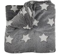 BAKAJI out of The Blue 190176 - Manta de poliéster, Gris, 33 x 9 x 33,5 cm