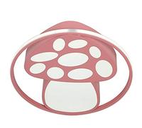 BAKAJI Plafón de dormitorio para niños, chip 72 LED, alto brillo, 28 W, 2800 lúmenes, luz regulable, color ajustable, lámpara de araña, techo de metal con mando a distancia (hongo)