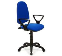 BAKAJI Silla de Escritorio con Ruedas giratorias, sillón de Oficina, Tejido Transpirable Azul, Polipropileno, Turquesa, Standard