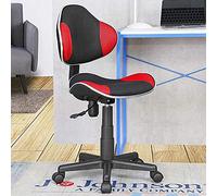BAKAJI - Sillón de Oficina Presidencial de Tejido Transpirable y Estructura de Polipropileno con rotación de 360 Grados direccional, Altura Ajustable, para decoración de casa, Oficina, Dormitorio