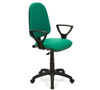 BAKAJI Sillón Silla de Escritorio de Oficina Presidencial de Tela y Estructura de Polipropileno rotación 360 Grados direccional Altura Ajustable