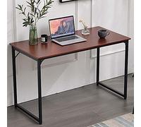 BAKAJI Soporte para Mesa de Escritorio, Metal, Teca, Unica