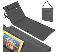 BAKAJI Tumbona de Playa, colchón, Toalla de Playa Plegable, Impermeable, Ajustable, 5 Posiciones, Acolchada, con Bolsa de Transporte, con Soporte para el Respaldo y el Respaldo, para Camping,