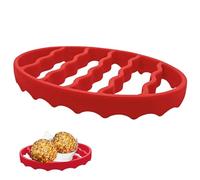 Bake Lift - Estante de silicona para uso en horno, bandeja para freidora de aire, alfombrilla de cocción segura para el calor, diseño de circulación de vapor elevada, hogar y cocina, tamaño verde