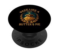 Bake Like A Founding Mother Liberty Butter and PIE PopSockets PopGrip Adhesivo