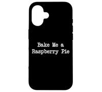 Bake Me a Raspberry Pie Divertidas Frambuesas Minimalista Carcasa para iPhone 16