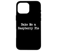 Bake Me a Raspberry Pie Divertidas Frambuesas Minimalista Carcasa para iPhone 16 Pro Max