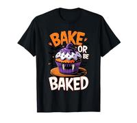 Bake or Be Baked Funny Baking Vampires Halloween Camiseta