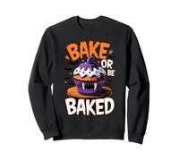 Bake or Be Baked Funny Baking Vampires Halloween Sudadera