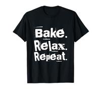 Bake Relax Repeat Hi I'm The Baker It's Me Funny Baker Cita Camiseta
