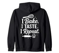 Bake Taste Repeat First Mothering Sunday Cute Baking Mom Sudadera con Capucha