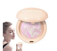 Baked Foundation Palette, Contour Powder Kit, Oil Control Makeup Set, Skin Tone Corrector Brightening Nose Shadow Built in Mirror Dry Sensitive College Student Wedding Use Beauty Cosmetic Finish Glow