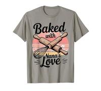 Baked with Nana's Love - Batidor de Rodillo con diseño Camiseta