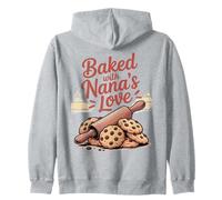 Baked with Nana's Love - Rodillo de Cocina con diseño de Galleta Sudadera con Capucha