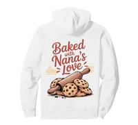 Baked with Nana's Love - Rodillo de Cocina con diseño de Galleta Sudadera con Capucha