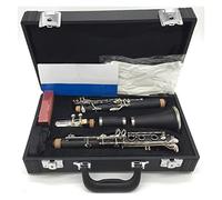 Bakelite A Clarinetes E11 Clarinete Professional Claves Plateadas 17 Teclas Con Estuche Bucal Clarinetes