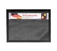 BakeoGlide SILBREAD01 - Alfombrilla de malla para hornear, tela de vidrio tejida recubierta de silicona, color negro