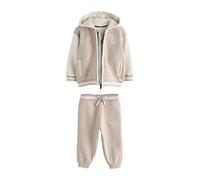 BAKER BY TED BAKER Niños Conjunto de 3 piezas de camiseta, sudadera con capucha y pantalones estilo universitario Piedra 4 Años-5 Años